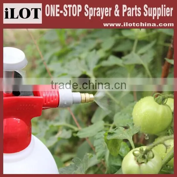 iLot 2L garden manual watering safety valve pressure sprayer with pressure gauge