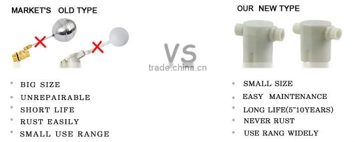 new mini type plastic water tank float valve