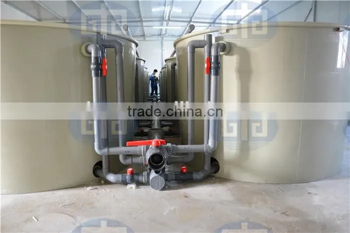 Aquaculture polyethylene fish tanks for shrimp