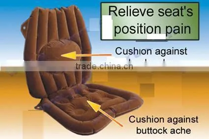 pvc inflatable car cushion