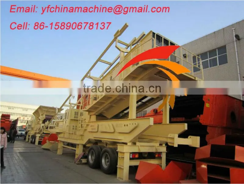 China easy movable mobile stone crusher for sale