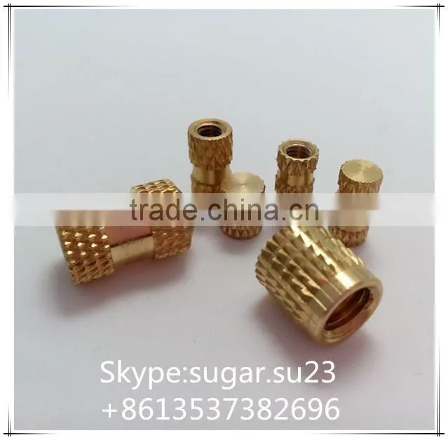 Hot Sale Injection Plastic Copper Nut Knurled Insert M4 M5 M6