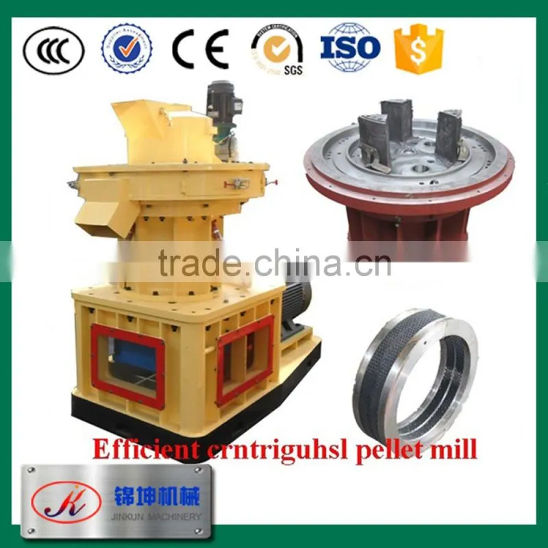 Gold manufacturer supply corn husk pellet mill/ wood pellet mill for sale.