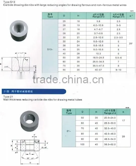 Tungsten Carbide PCD Drawing Die With YG8 Good Material