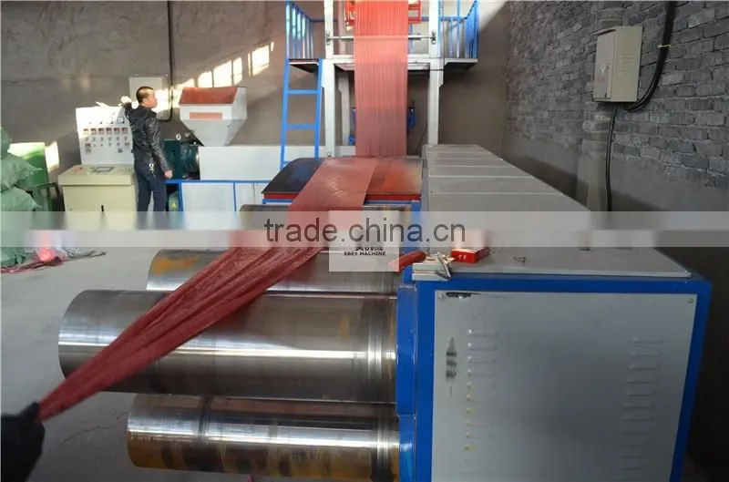 Pp Flat Yarn Extruder Rope Twisting Line Split Film Machine