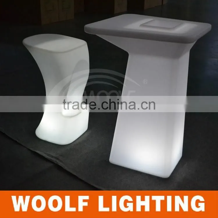 CE and Rohs Cert KTV Nightclub Illuminated RBG LED High Chair