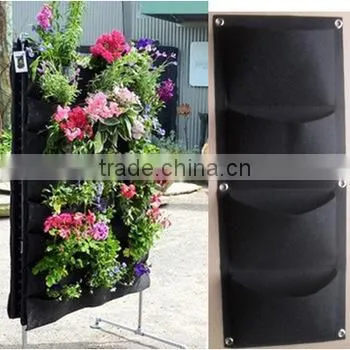 Wall Hangings With Pockets,Flora Felt Living Wall Planter Vertical Garden,Hanging Flower Bags