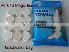Zip Bag Packing Magic Coin Facial Tissue Compressed Tablet