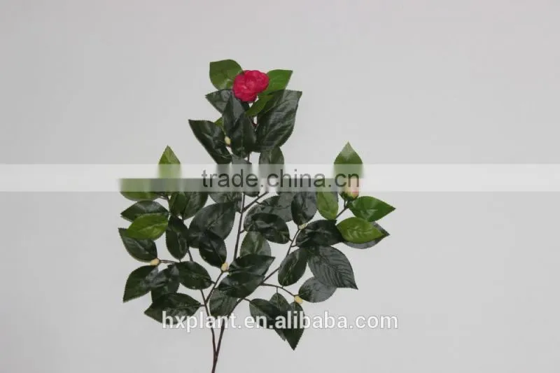 China factory direct plastic artificial camellia leaves making
