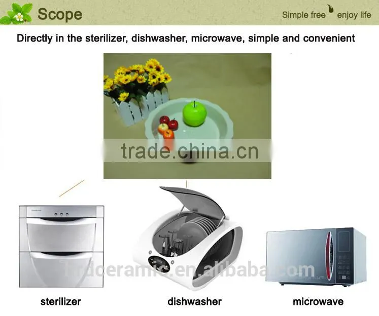 wholesale daily use porcelain ceramic bakeware Fruit plate