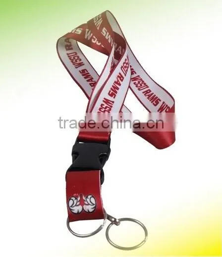20mm custom polyester lanyard with rubber patch