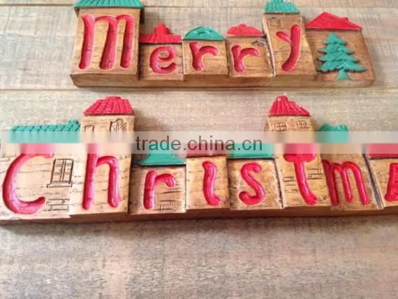 Merry Christmas Sign, Vintage Christmas Decor, Christmas Houses