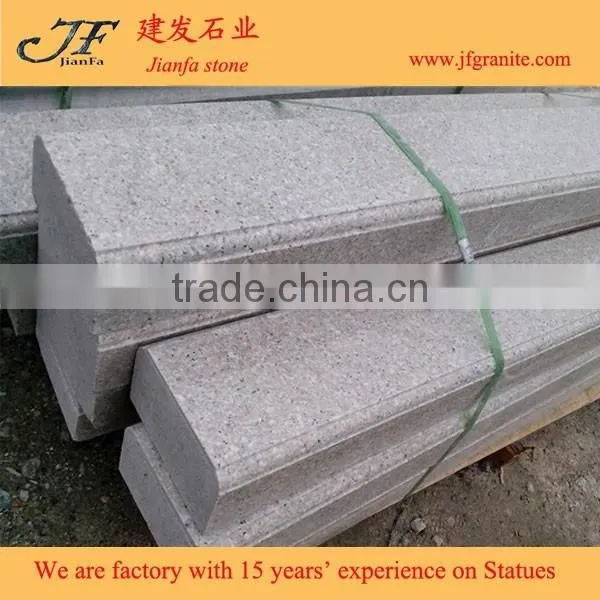 China Shrimp Pink Granite Stone Exterior Stair Handrail