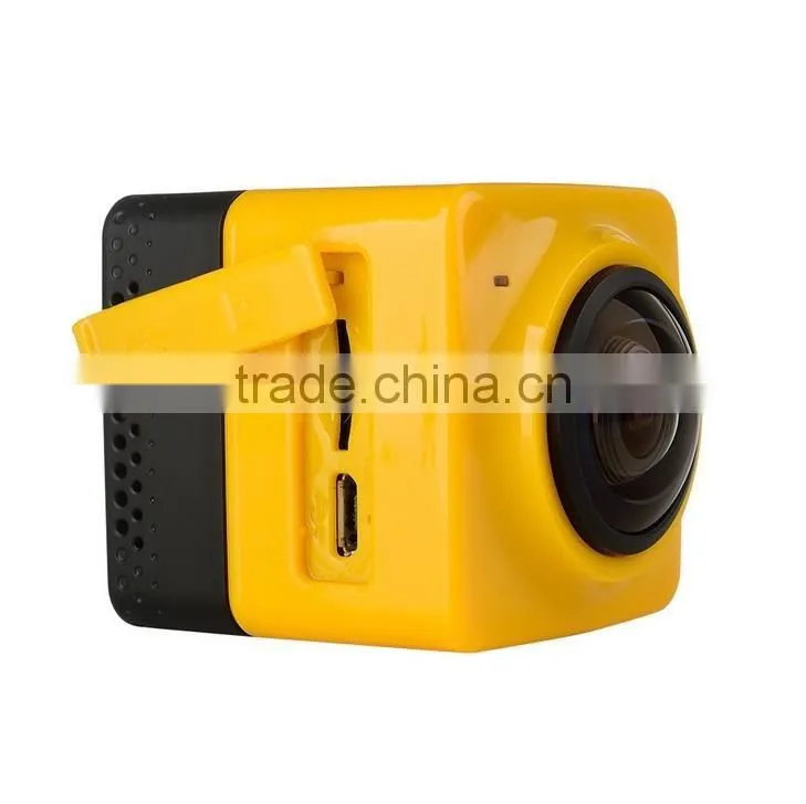 2016 newest 360 degree all viewer fish-eye camera build in wifi video action camera ,HL-322, car monitor