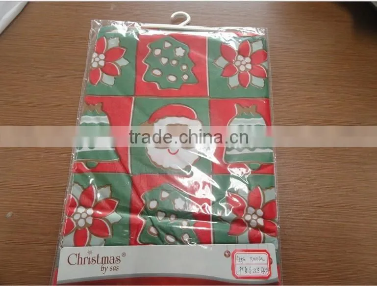 big sale !!!2015 new classic flannel/PVC/PE table cloth with good quality for home/hotel