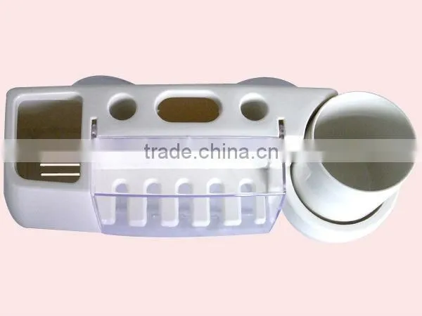 Plastic Wall Mounted Toothbrush Holder With Sucker