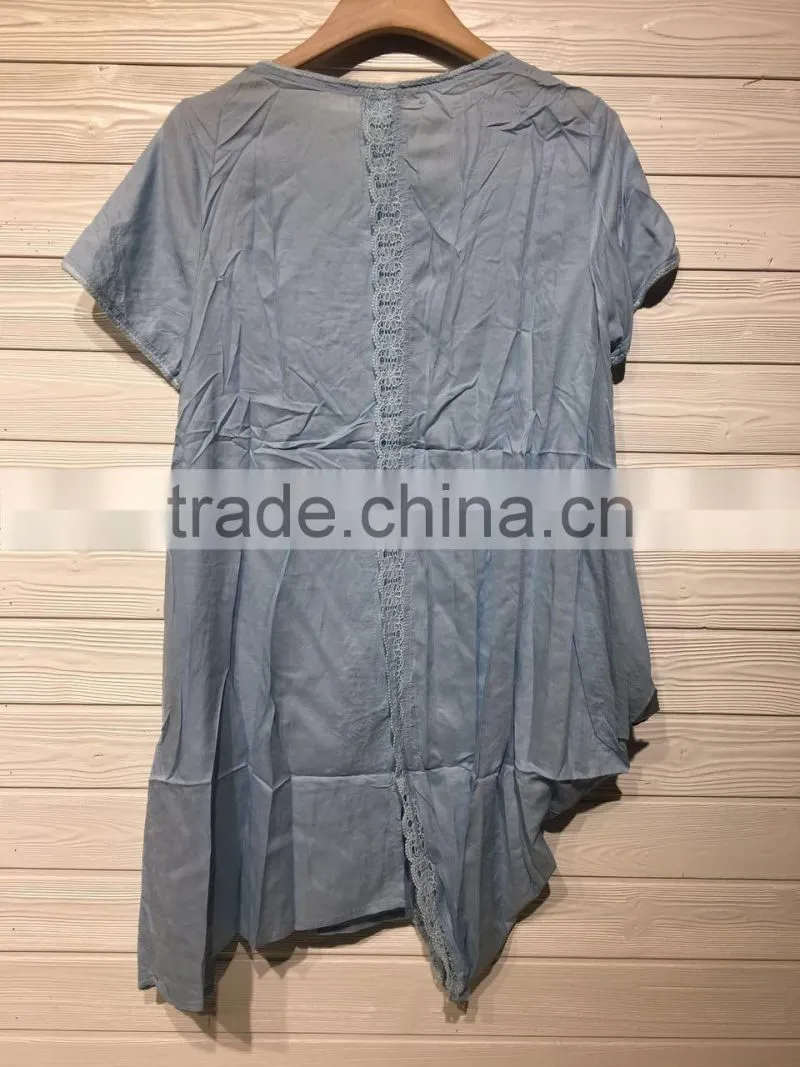 GZY stock summer cotton clothing women blouse