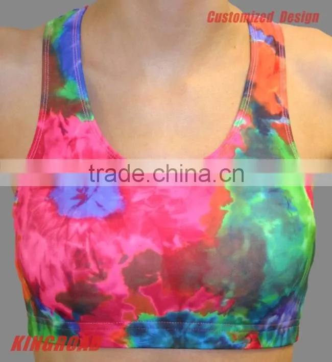 2014 new cool fancy custom fitness sports bra