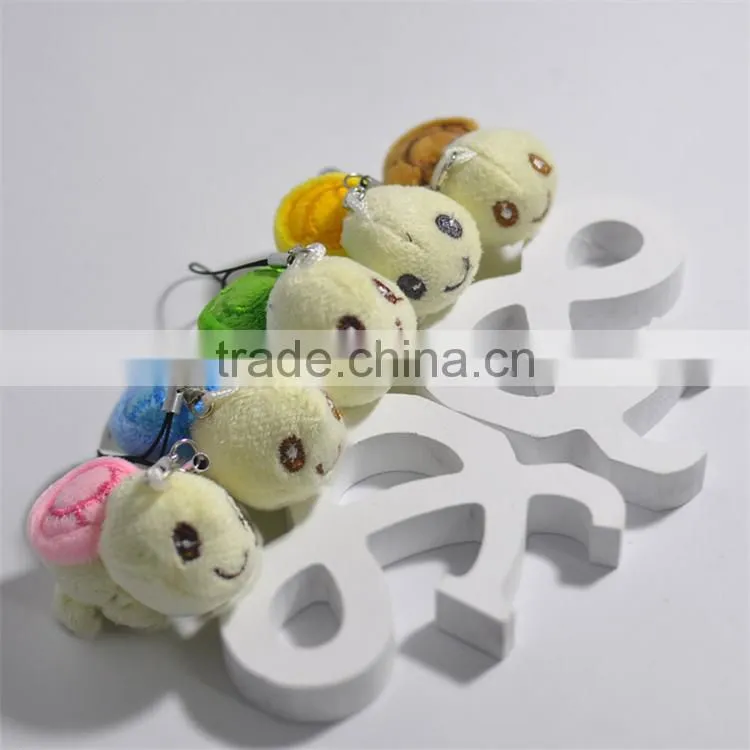 hot sale caroon cute turtle keychain emoji plush keychains