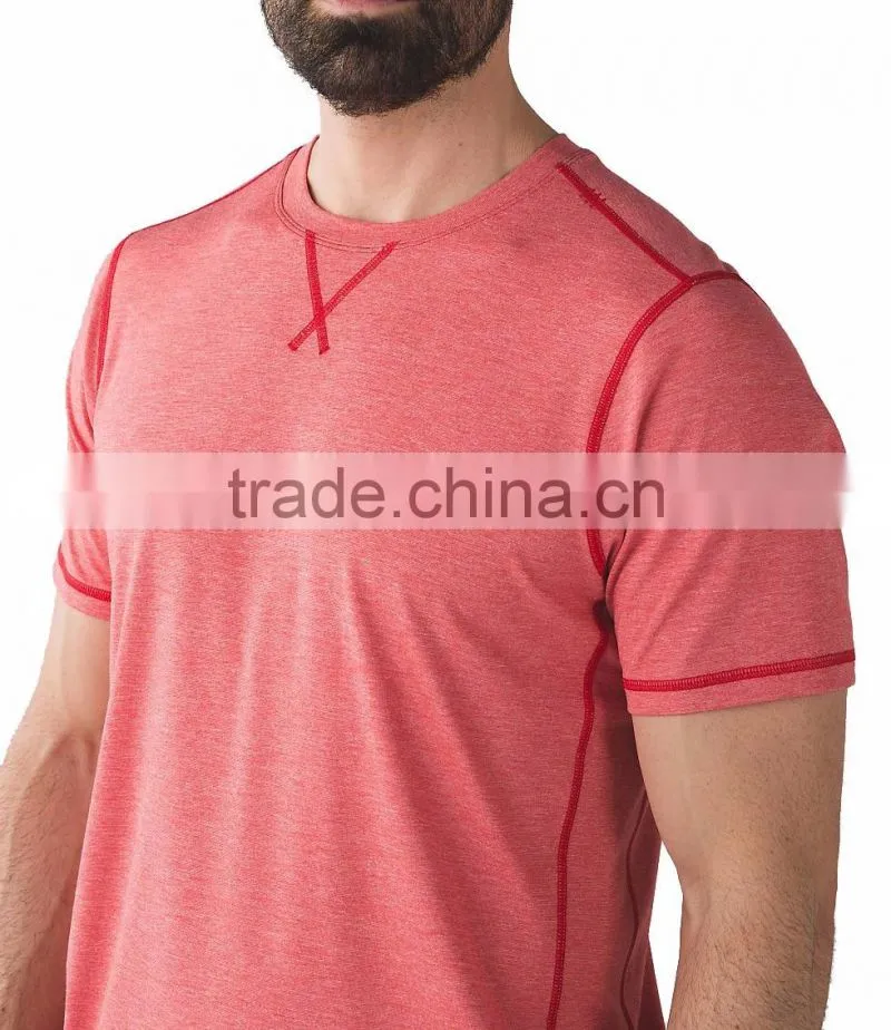 Fashion light color man quick dry running shirts running t shirt