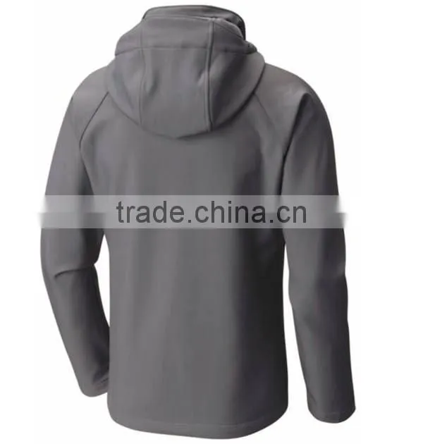 OEM service outdoor mens hooded winter softshell jacket