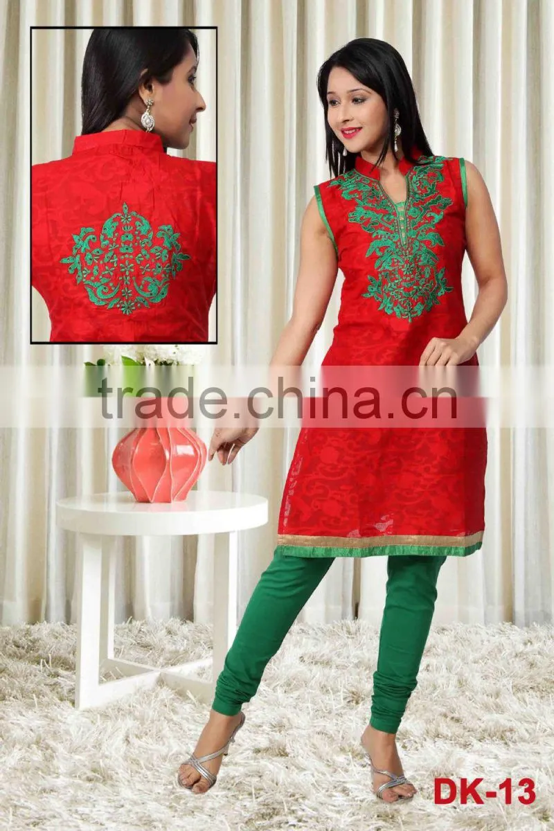 Black & White Latest kurti designs for girls for stitching 2014