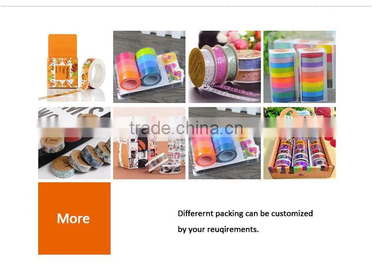 6 colors washi tape one set adhesive washy tape gold stamping tape