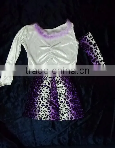 cosplay Europe Singing girl Stage Leopard Print costume performance