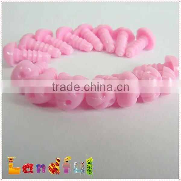 10*8mm Plastic Stuffed Animal Dog Nose Pink Art Craft