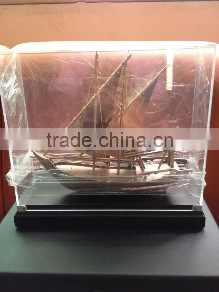 Wooden arab dhow for company gift