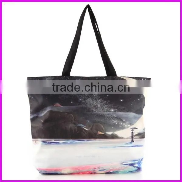 2014 trendy new mexico hot sell digital printed canvas drawstring bag