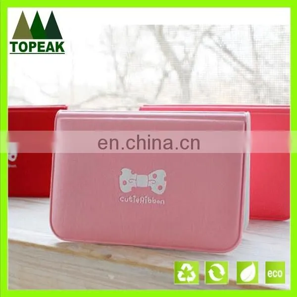 Korean style bow pattern cards holder bag cute card storage bag with bow knot decor CH-001