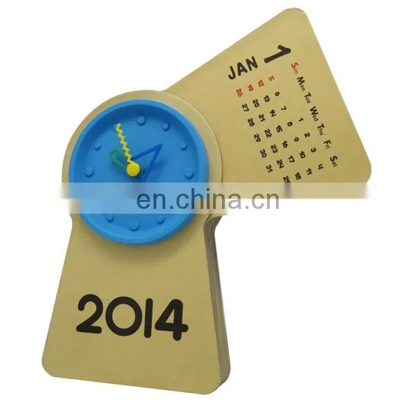 2014 New desgin paper calendar clock
