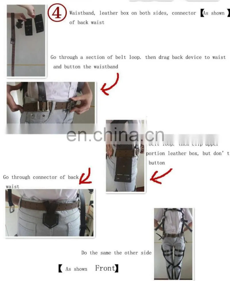 2016 Fashion Anime Cosplay Costume Attack On Titan Shingeki no Kyojin Cosplay Belts