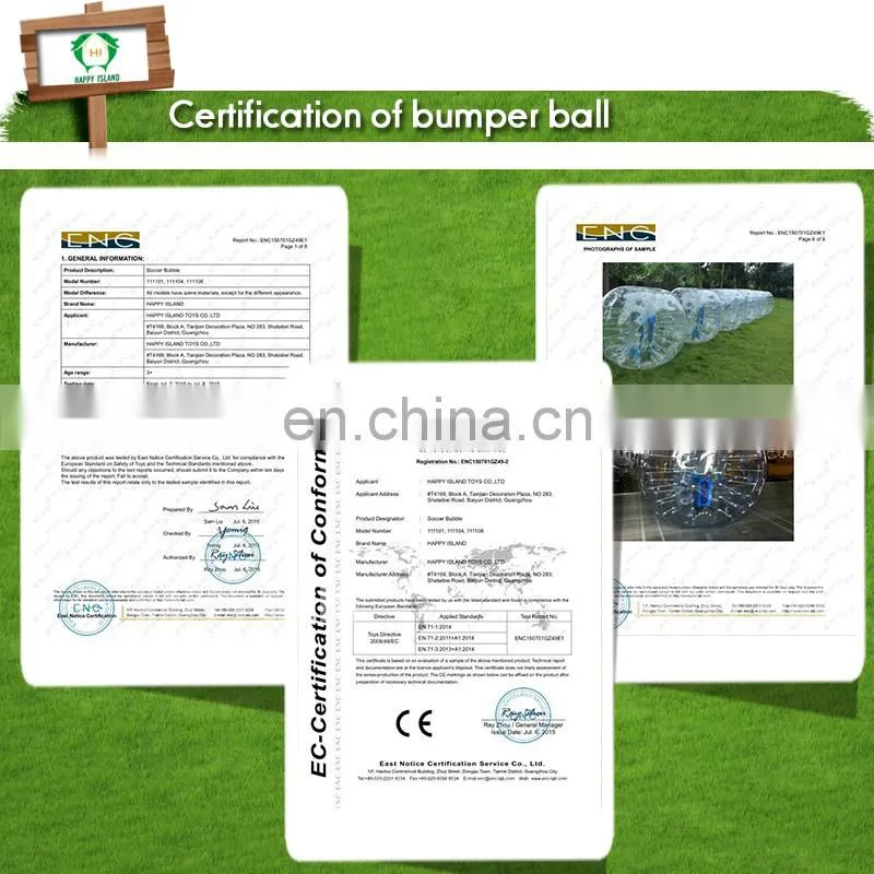 Crazy sale! High slide inflatable ramp for zorb ball, inflatable field for hamster ball, inflatable slide for grass ball sports