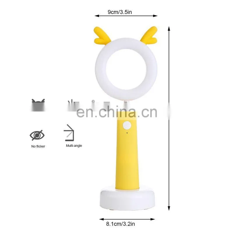 2017 Hot Sale Rechargeable Eye Protection Cartoon Led Night Light Cartoon Lamp