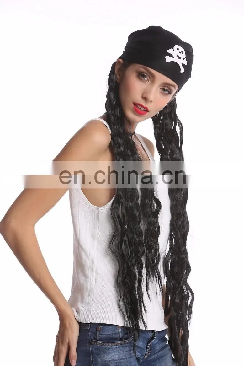 Carnival long rasta Pirate party wigs P-W234