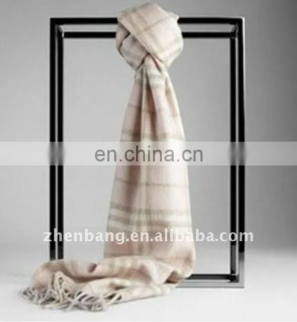 2015 Fashion Checked Long Wool Winter Scarf Hot Sell