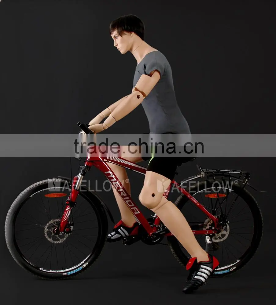 Fiberglass Adults Model Movable Adjustable Men Mannequins MZ-HM01