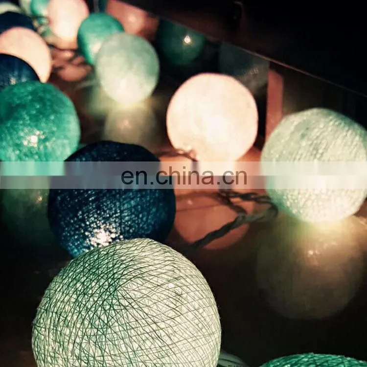 2019 hot sale Garden decorative 20L LED cotton ball string lamps led decorative Lights