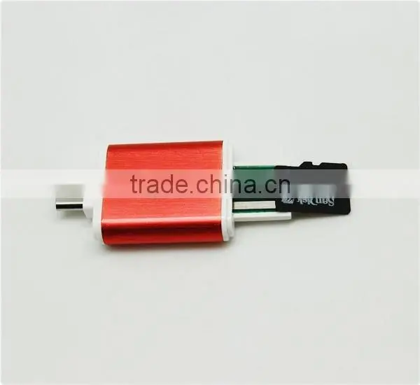 Aluminium Alloy TF card Micro USB OTG Smart Card Reader
