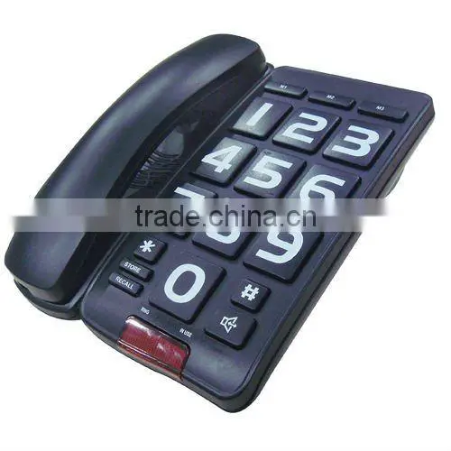 big button telephone with handfree function for old people