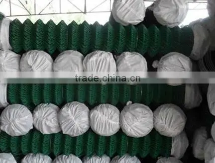 galvanized and PVC coated chain link fence