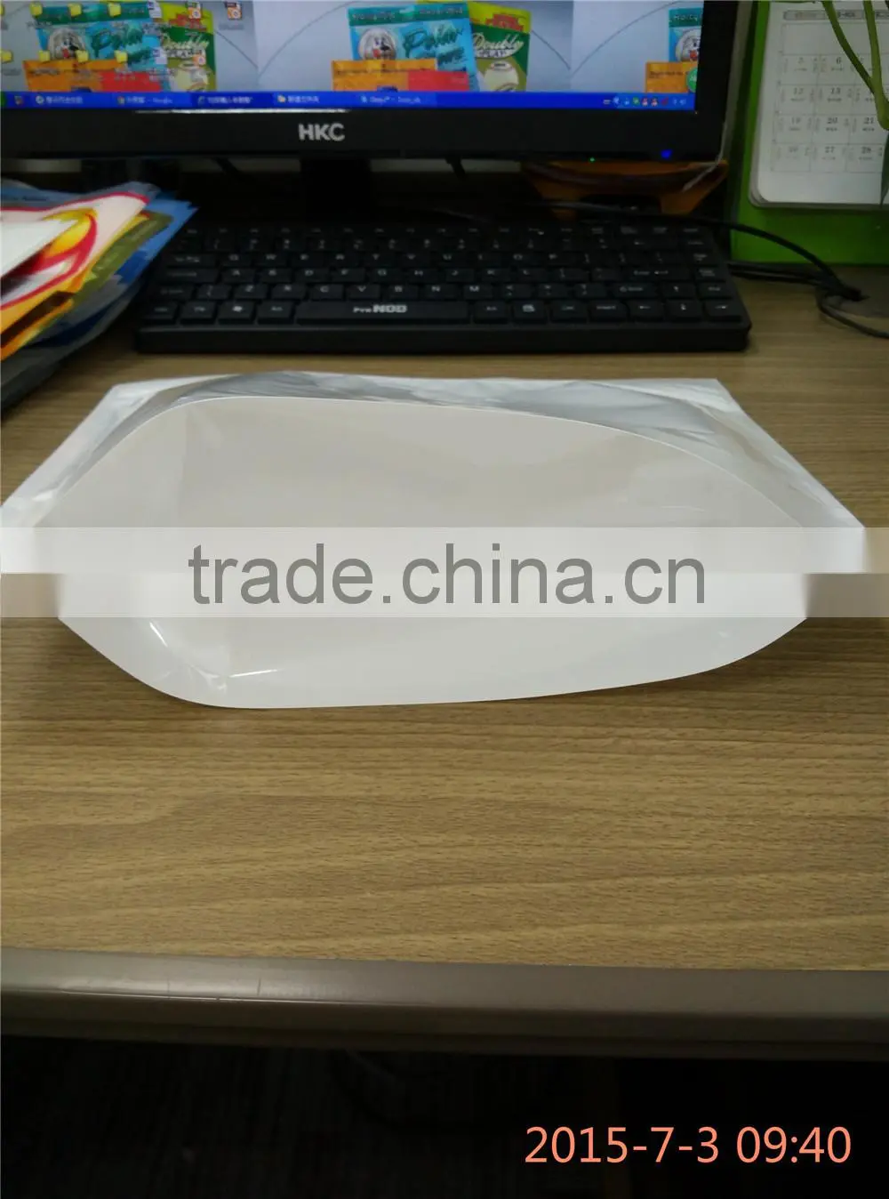 Clear White Resealable Stand Pp Pouch with zip lock and hole