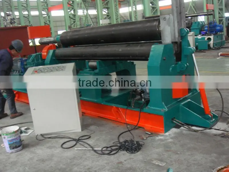 mechanical 3-roller symmetrical plate rolling machine