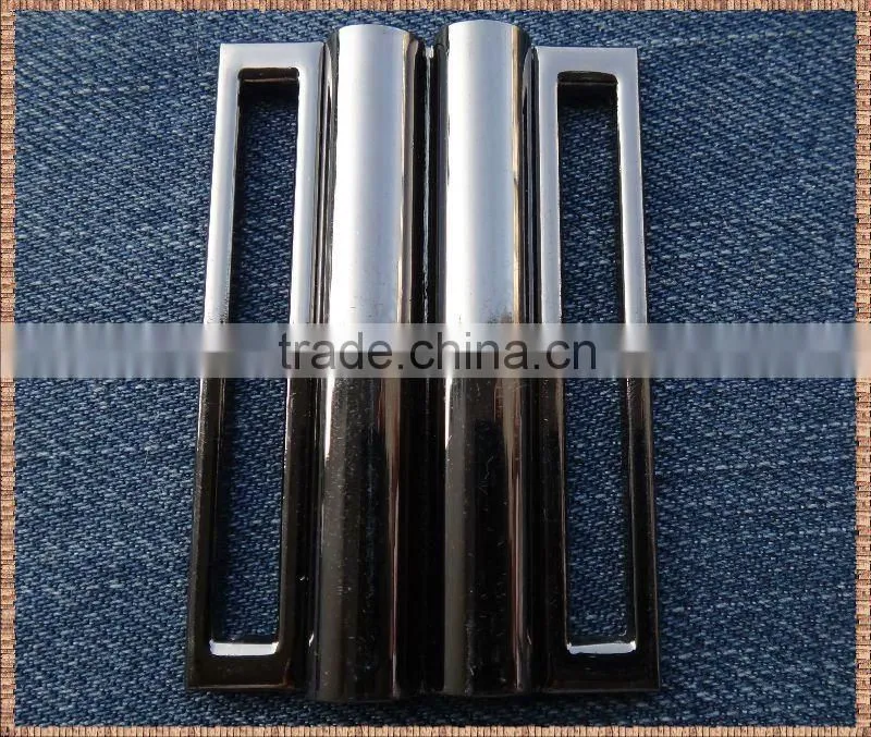 2012 high end and quality shining metal belt buckle buttons for garments