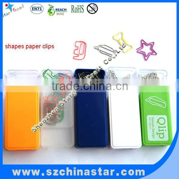 Colorful shapes paper clips promotion gifts