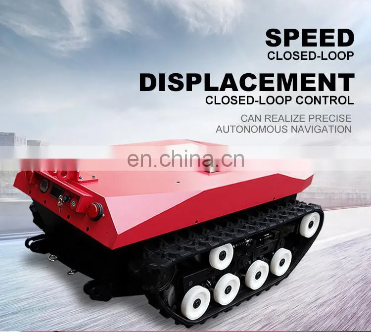 robot chassis big payload rubber track undercarriage tracked vehicle robot chassis
