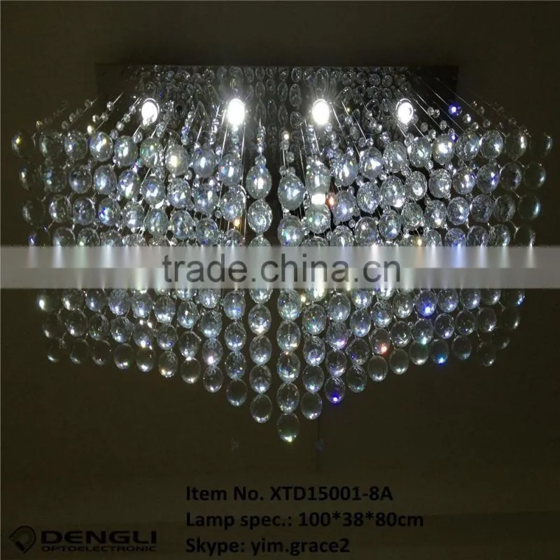 modern crystal chandelier pendant light for hotel home villa