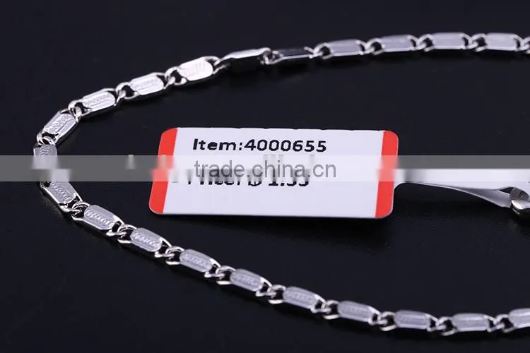 Hot Sales Wholesale Fashion Rhodium Plated Chain Of Beautifu Necklace Jewelry